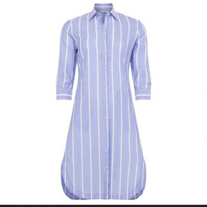 Caliban Striped Linen Dress